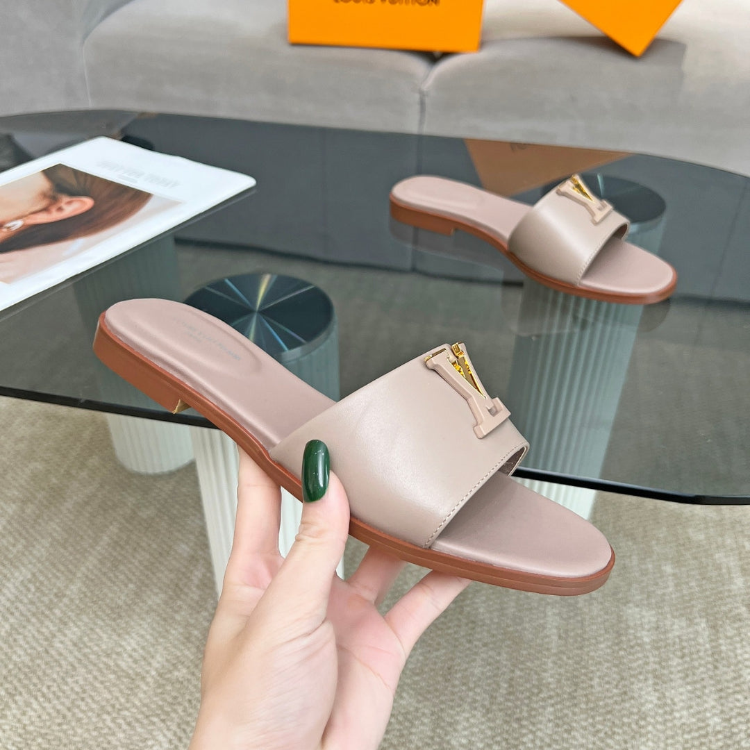 LV Capri Flat Pink Flip Flops