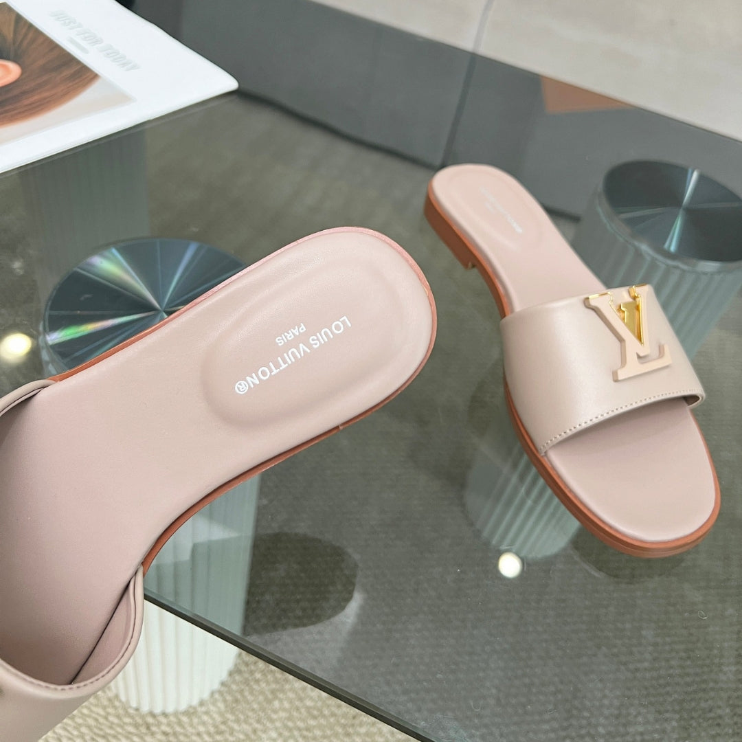 LV Capri Flat Pink Flip Flops