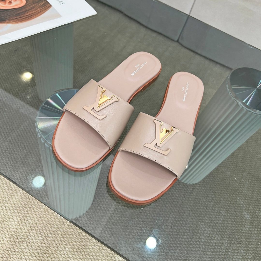 LV Capri Flat Pink Flip Flops