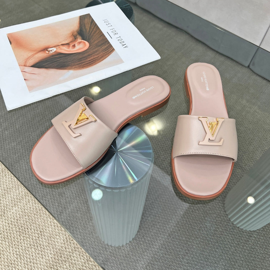 LV Capri Flat Pink Flip Flops