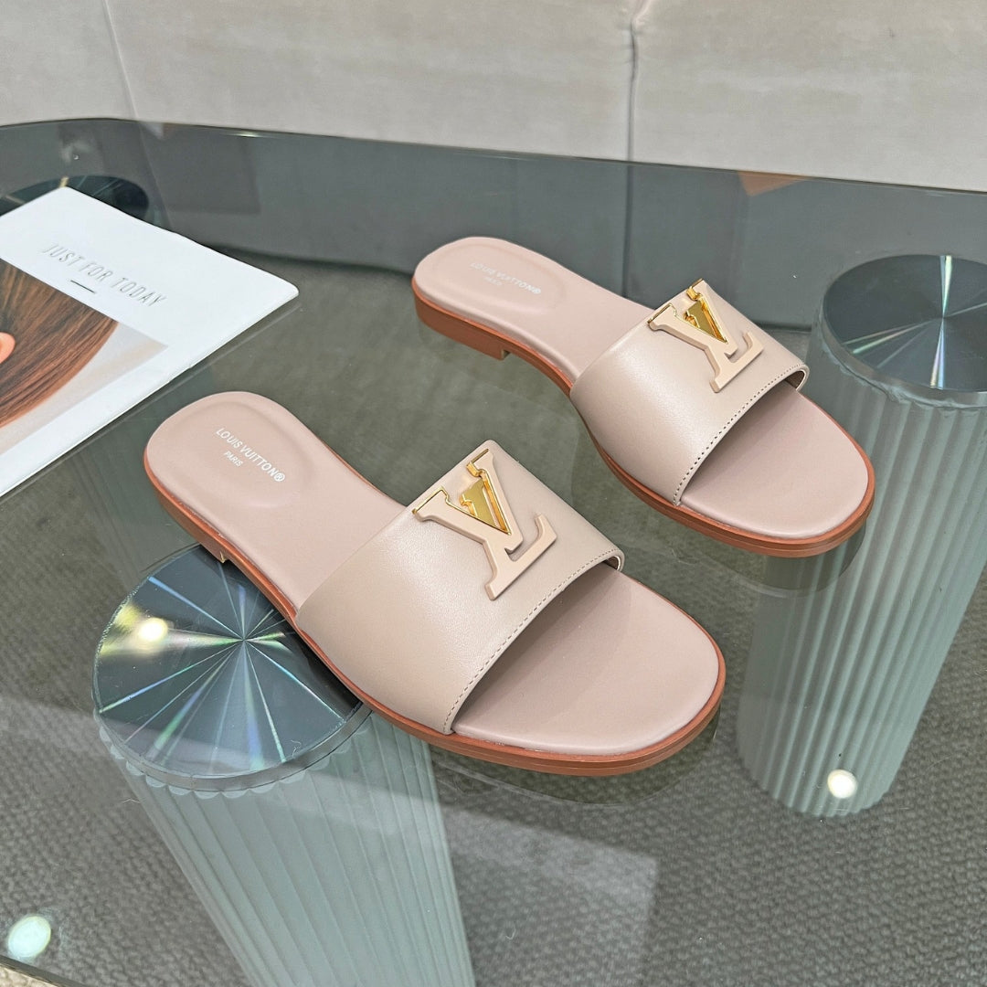 LV Capri Flat Pink Flip Flops