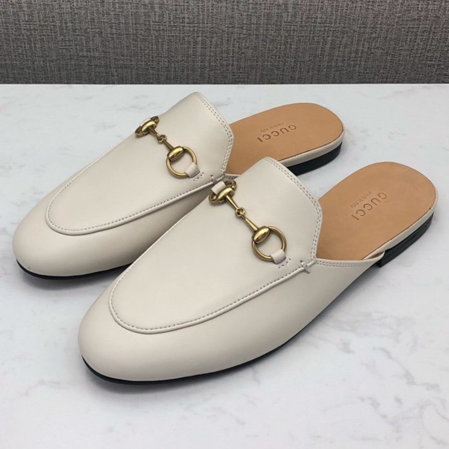 Off-White GG Princetown Leather Mule