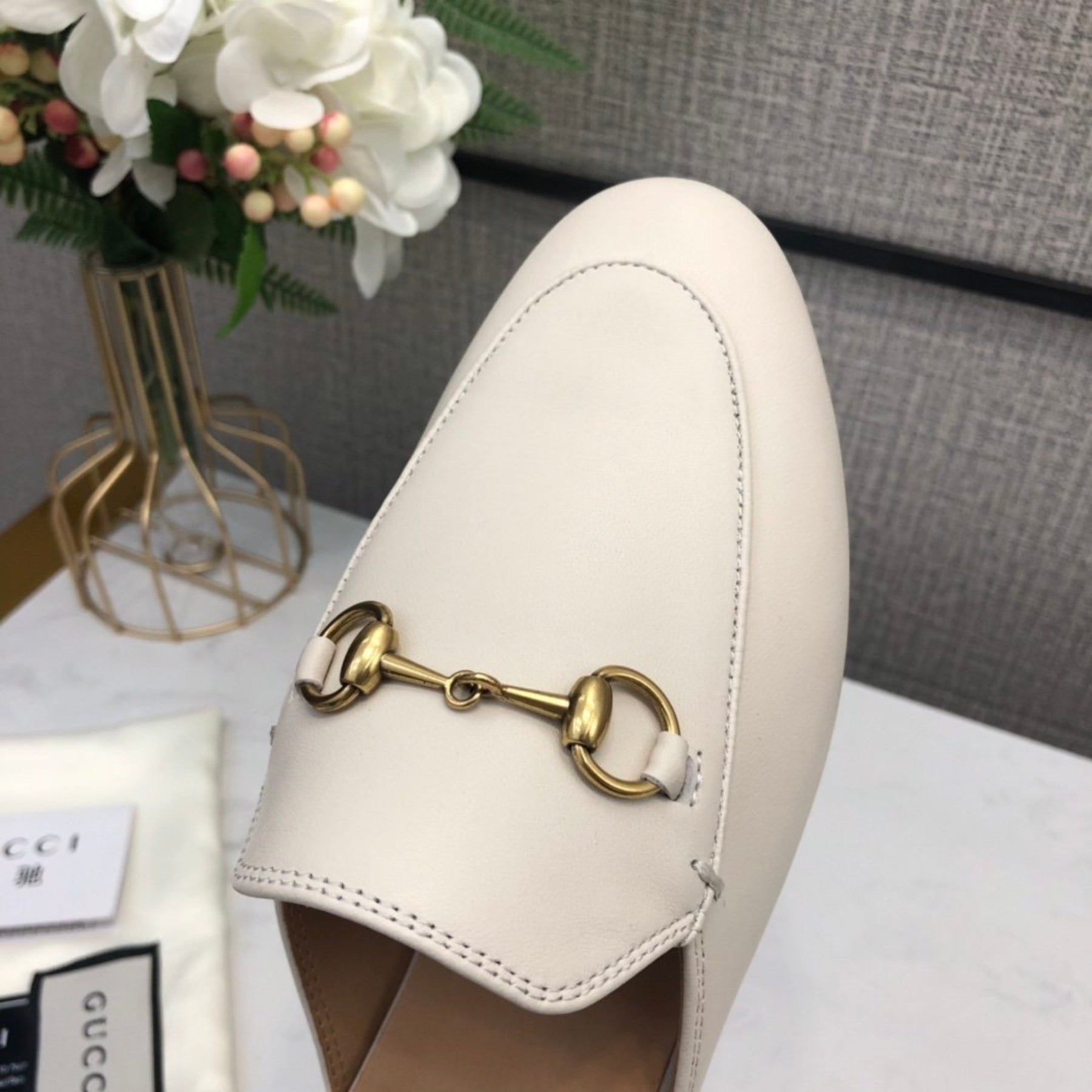 Off-White GG Princetown Leather Mule