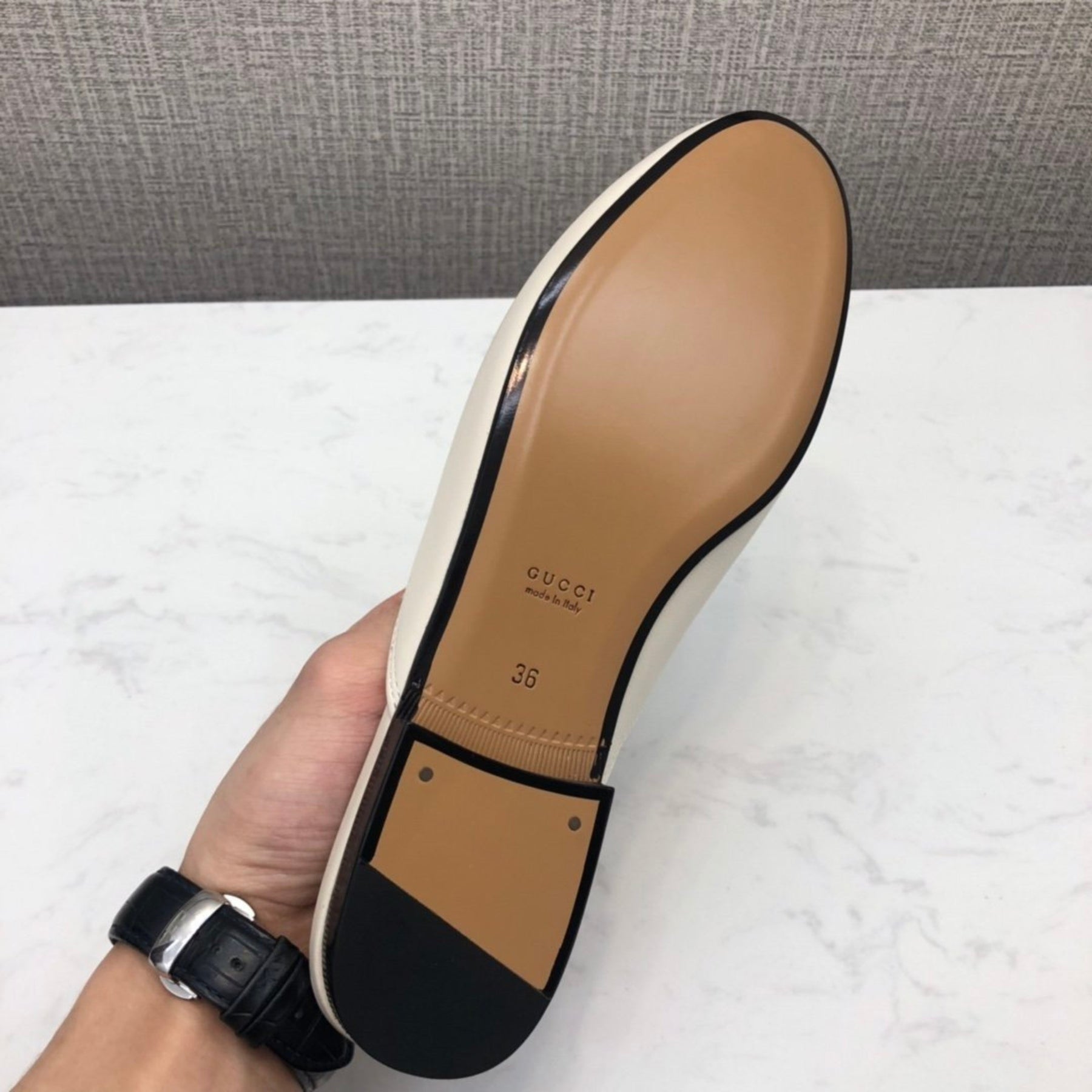 Off-White GG Princetown Leather Mule