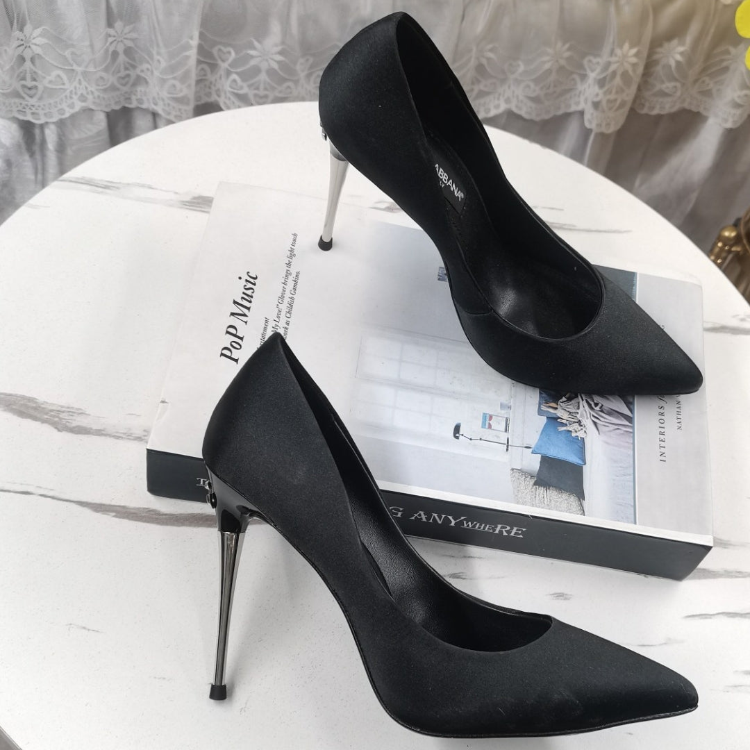 Black DG Pumps with Logo on 10.5cm heel