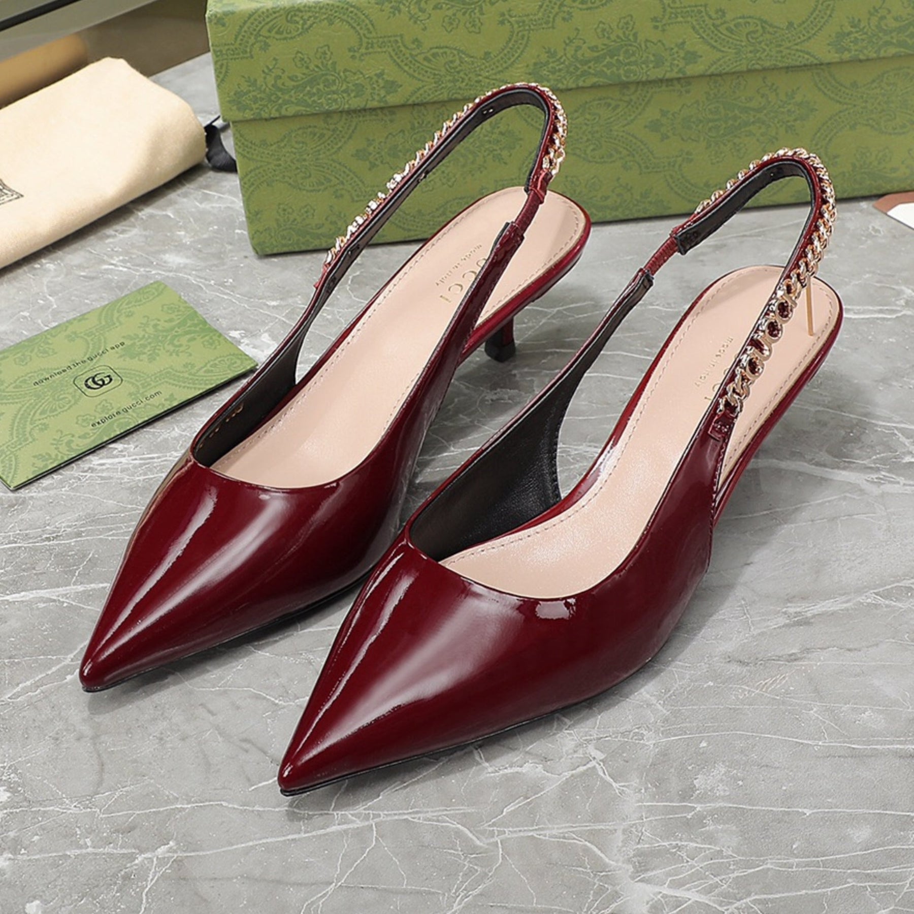 GG Signoria Red Pumps with 45mm heel