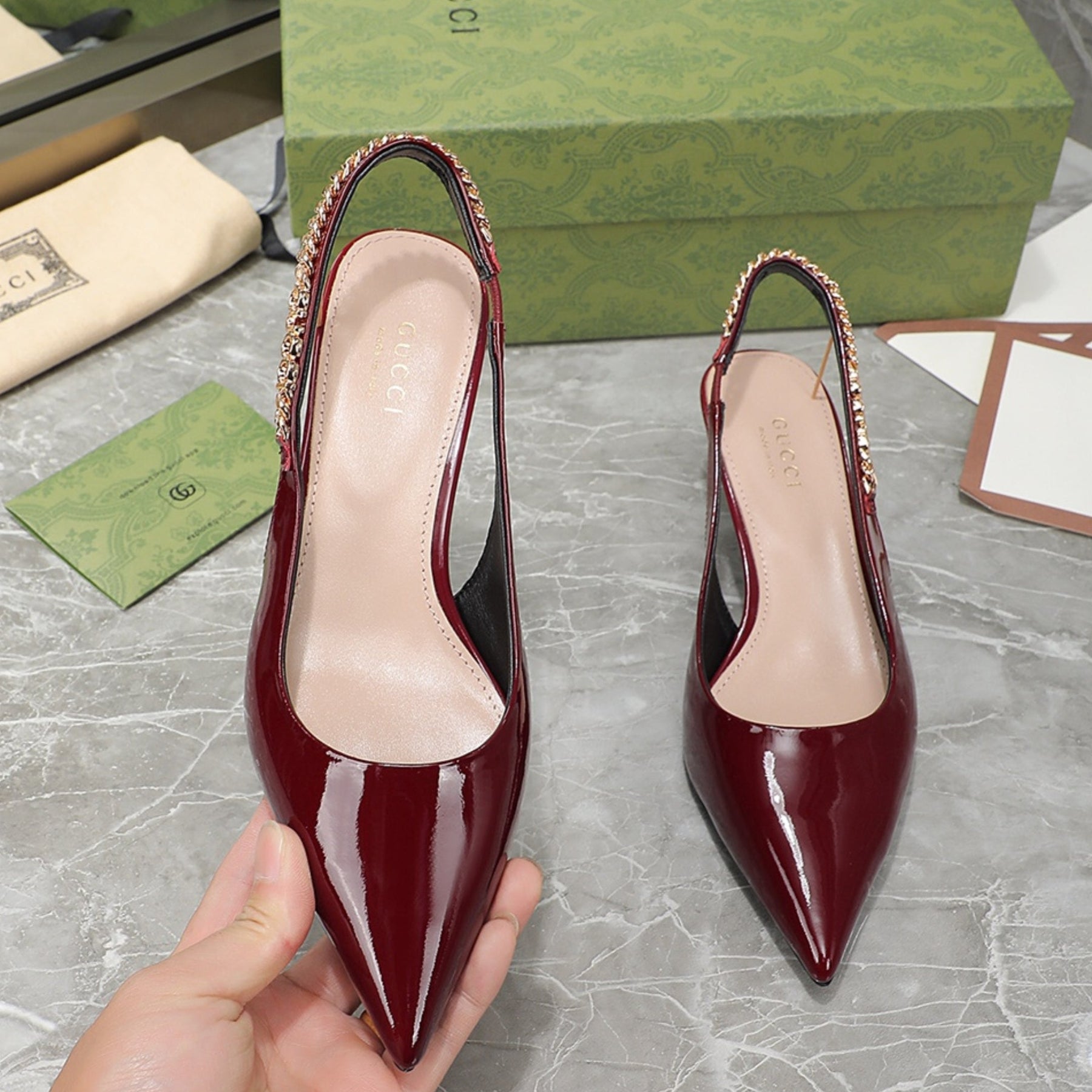 GG Signoria Red Pumps with 45mm heel