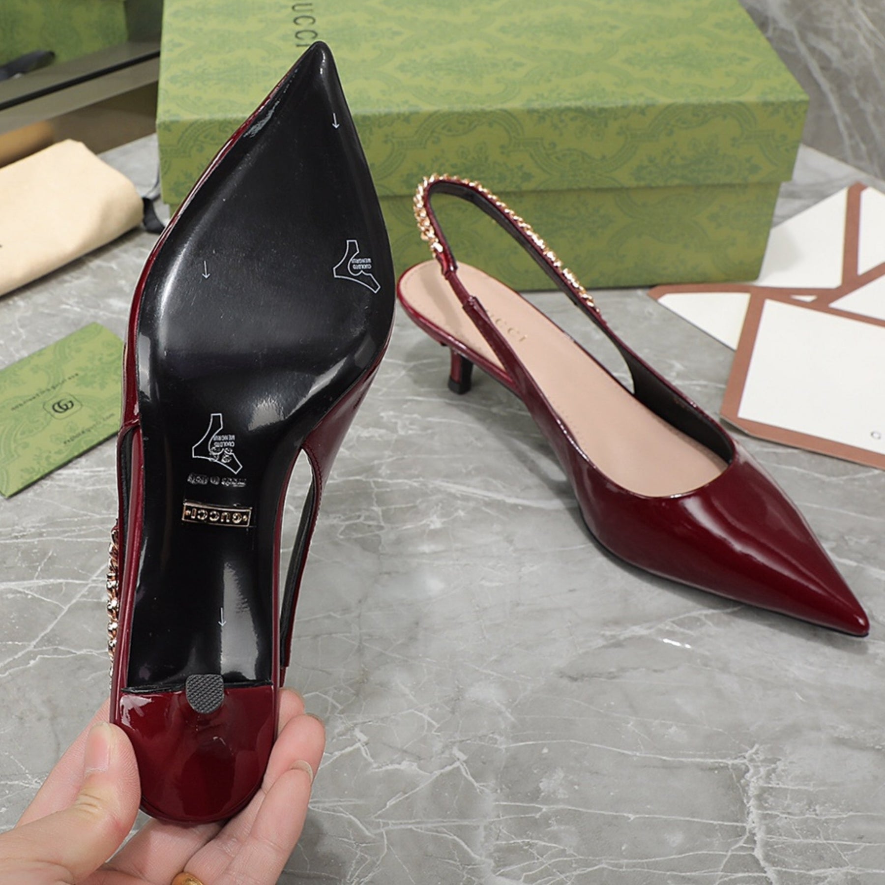 GG Signoria Red Pumps with 45mm heel