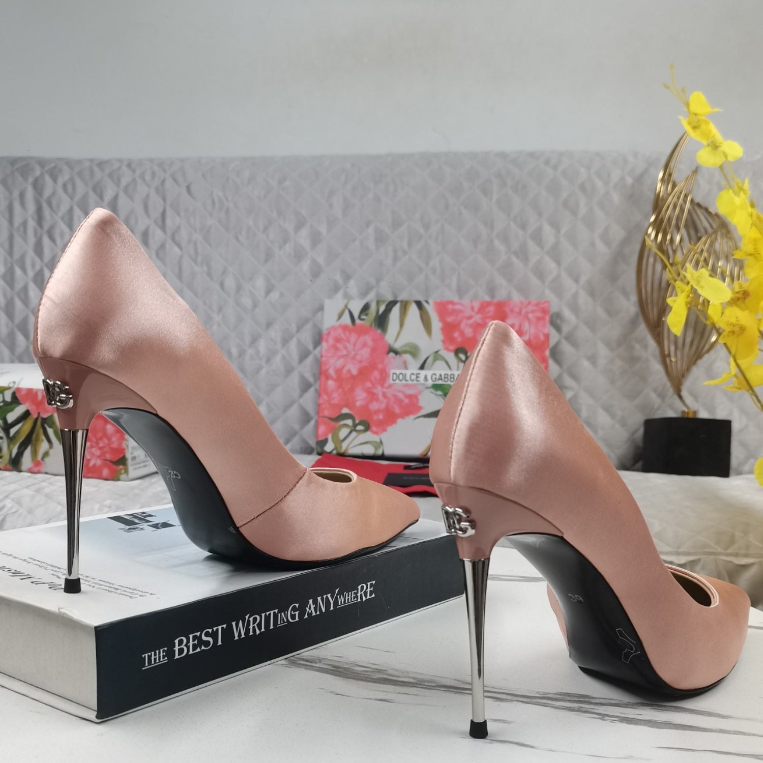 DG Rosê Pump with Logo on 10.5cm heel