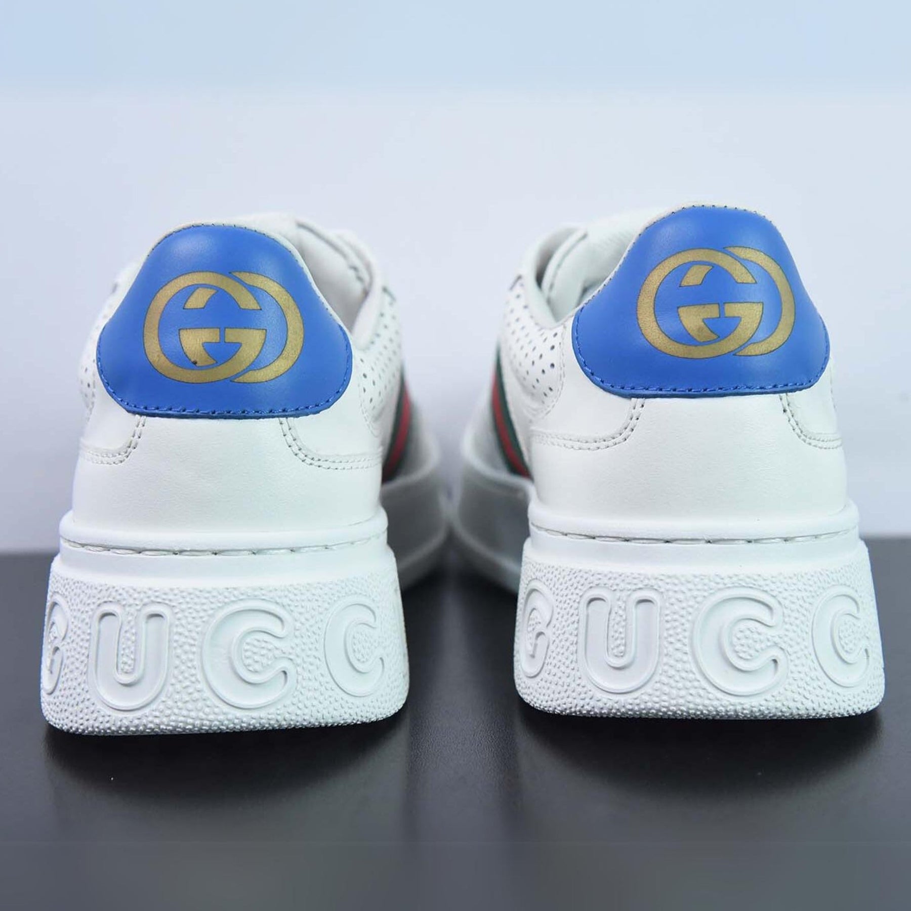 GG Tennis Shoes with White Web Stripe