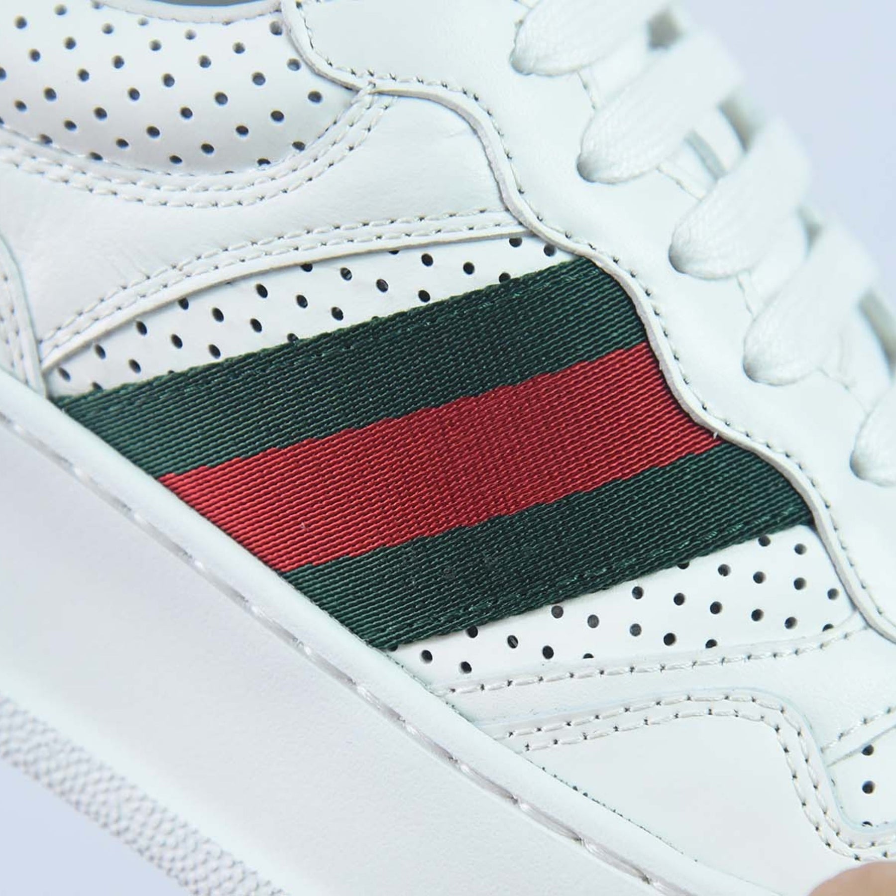 GG Tennis Shoes with White Web Stripe