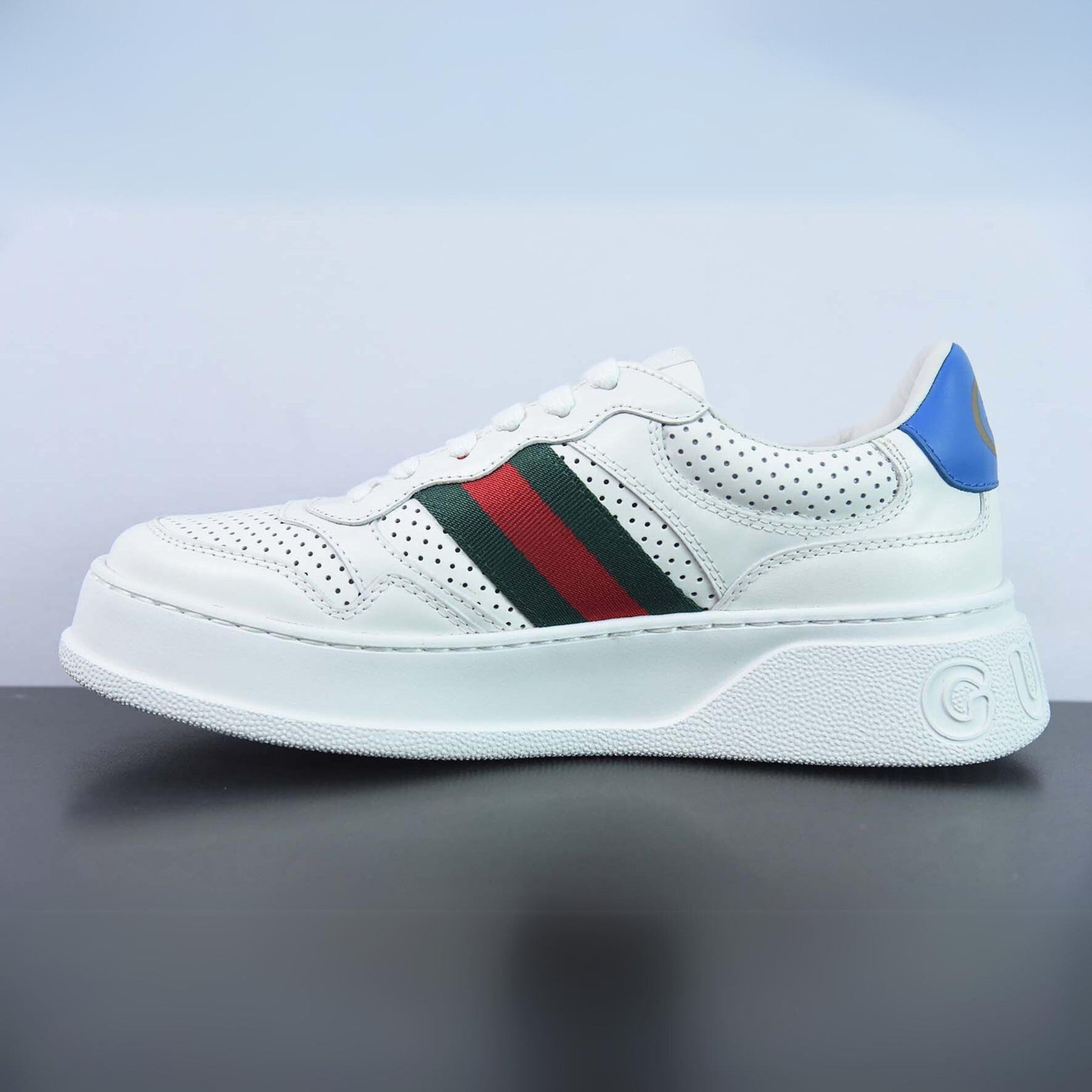 GG Tennis Shoes with White Web Stripe