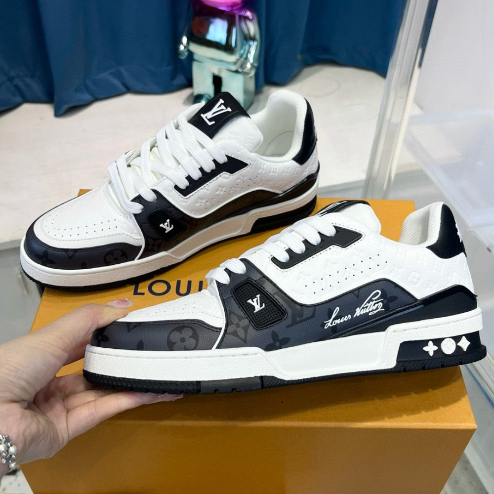 LV Trainer #54 Black Sneakers