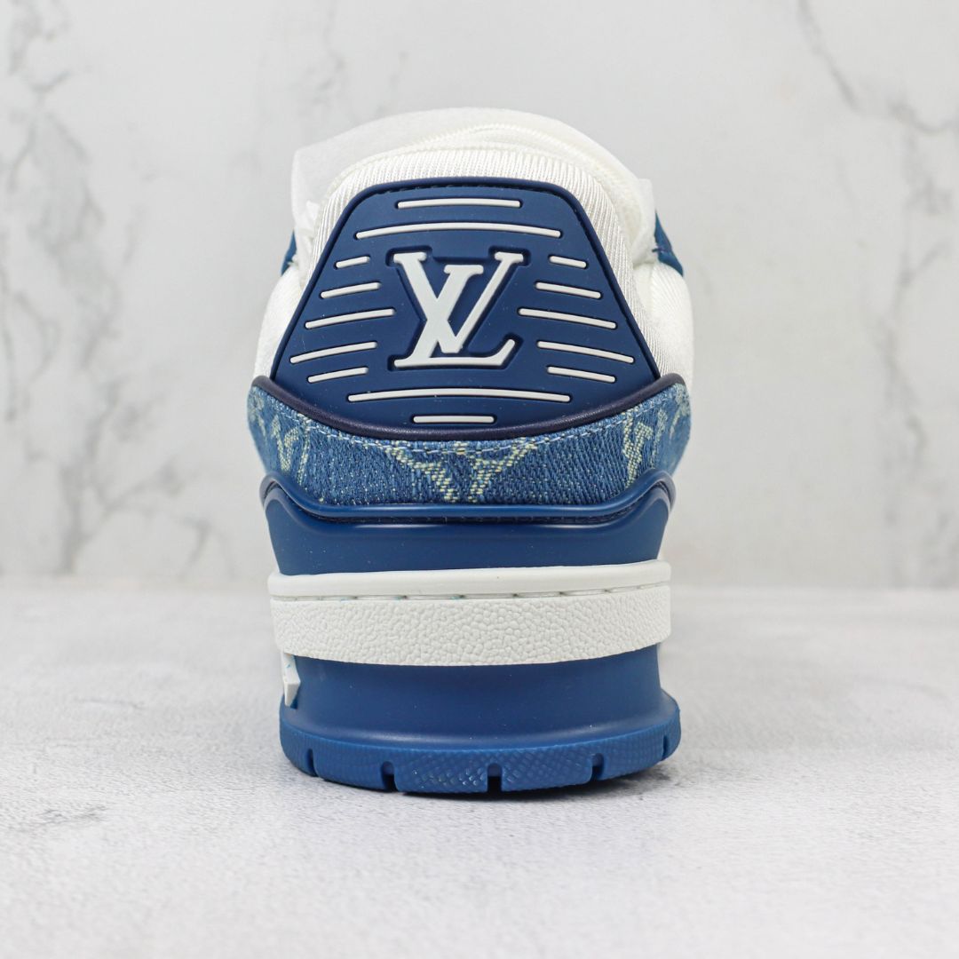 LV Trainer Blue Sneakers