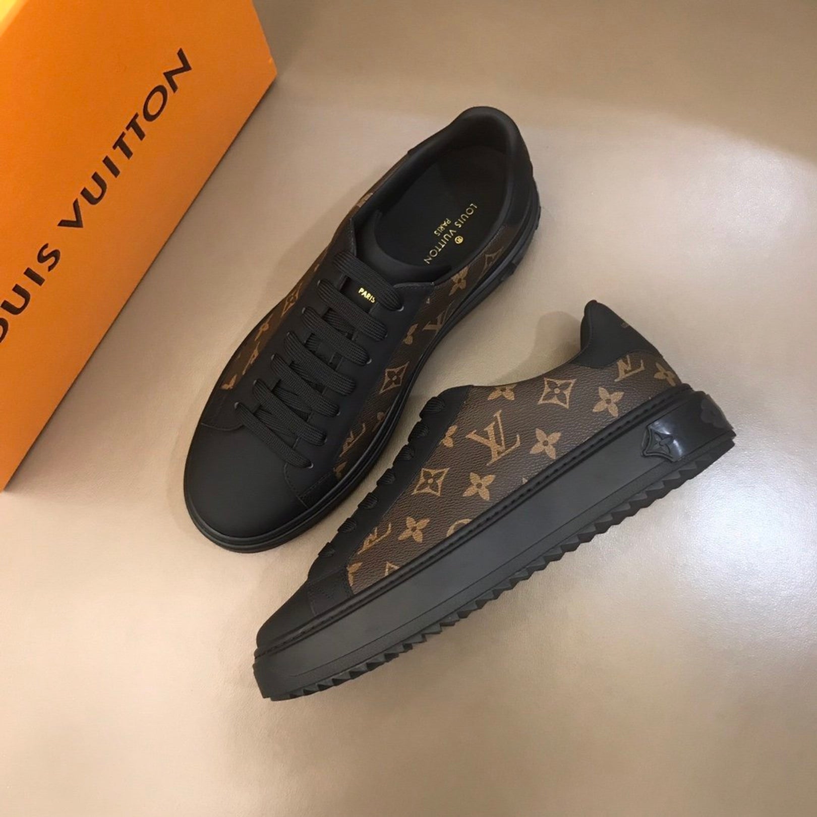 LV Time Out Monogram Brown Sneakers