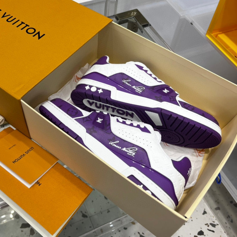 LV Trainer #54 Purple Sneakers