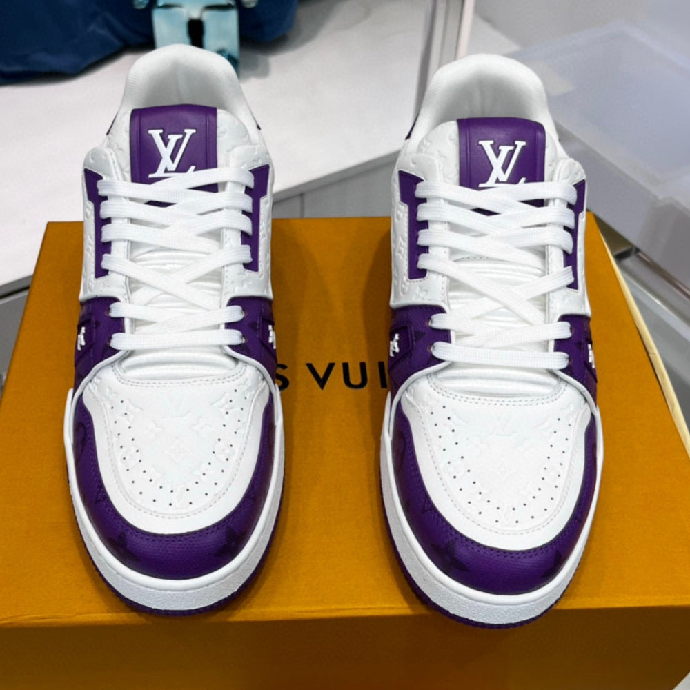 LV Trainer #54 Purple Sneakers