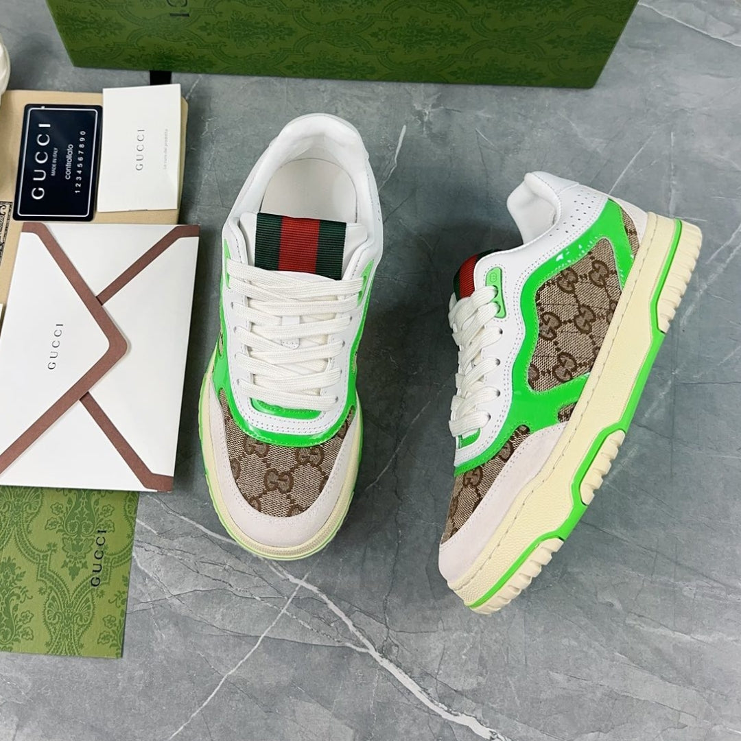 GG Re-Web Green Sneakers