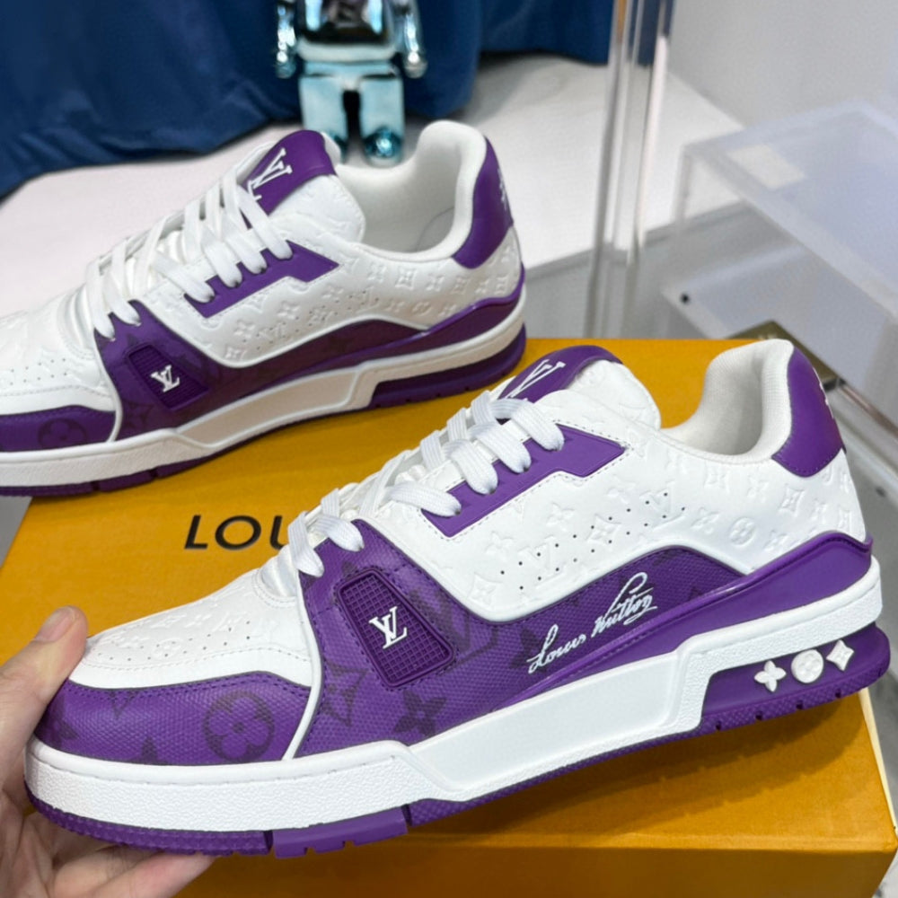 LV Trainer #54 Purple Sneakers