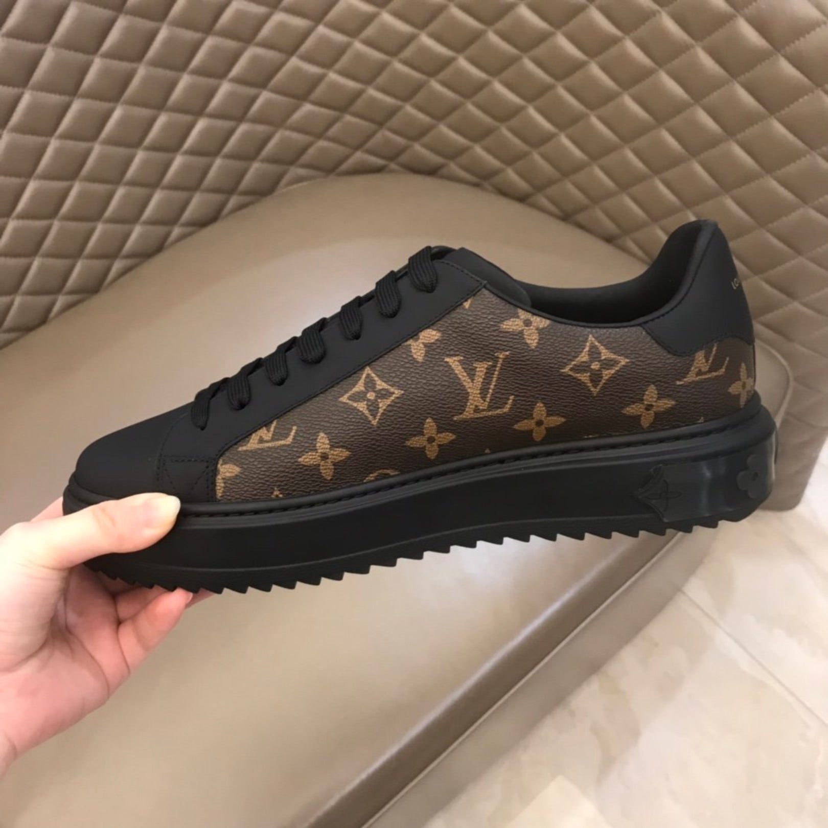 LV Time Out Monogram Brown Sneakers