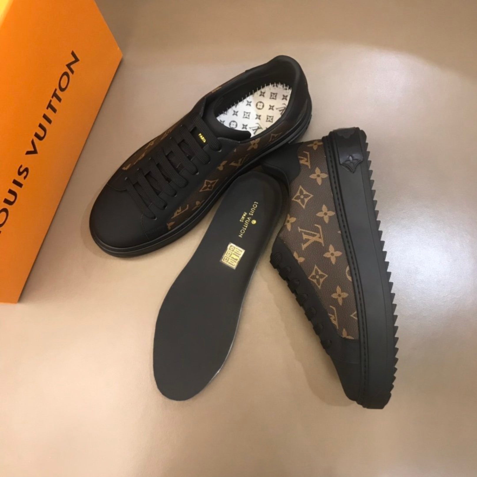 LV Time Out Monogram Brown Sneakers