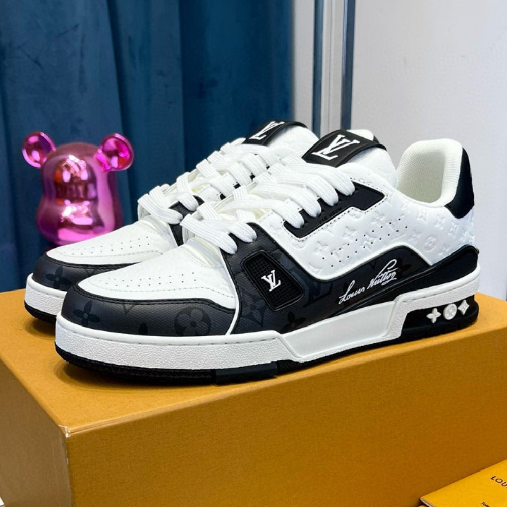 LV Trainer #54 Black Sneakers