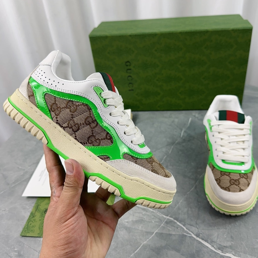 GG Re-Web Green Sneakers