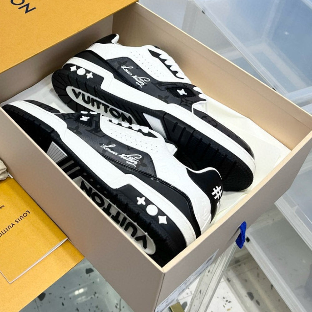 LV Trainer #54 Black Sneakers