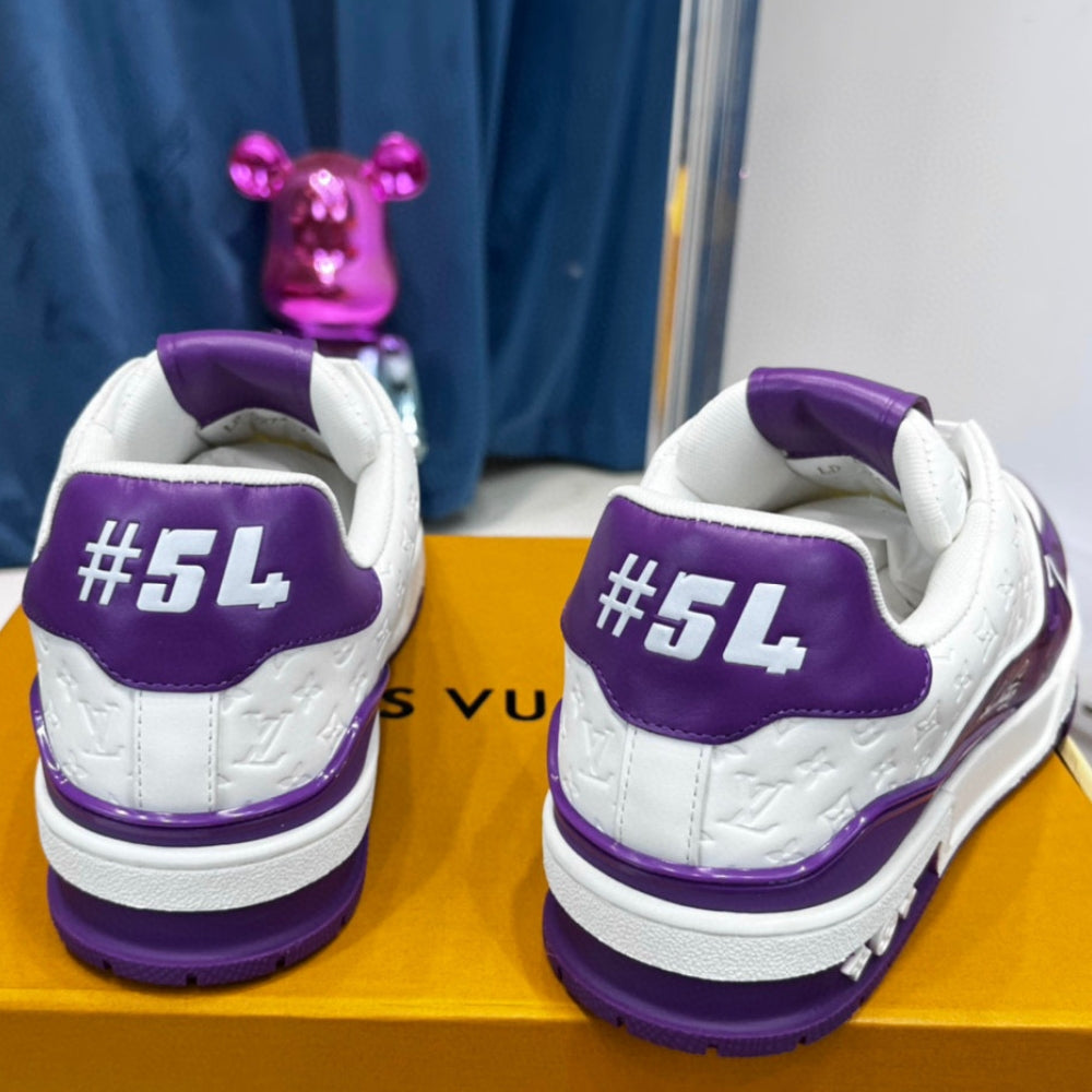 LV Trainer #54 Purple Sneakers