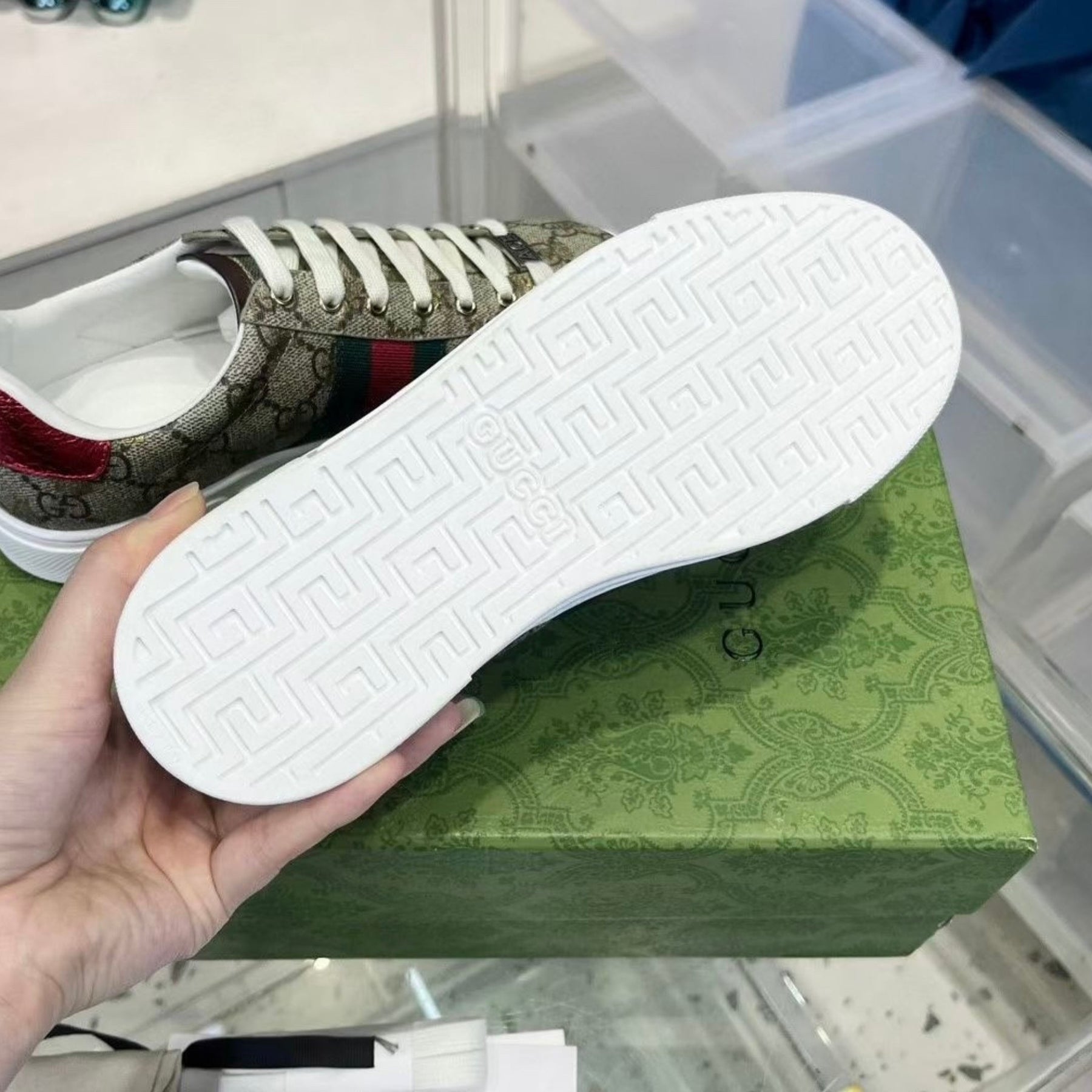 GG Ace sneakers with bees