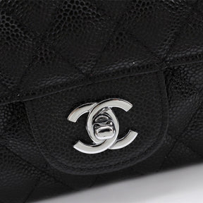 CHN Classic Bag Black with silver details 25cm