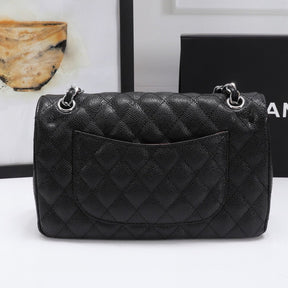 CHN Classic Bag Black with silver details 25cm