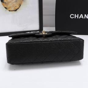 CHN Classic Bag with Black and Gold Details 25cm