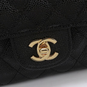 CHN Classic Bag with Black and Gold Details 25cm