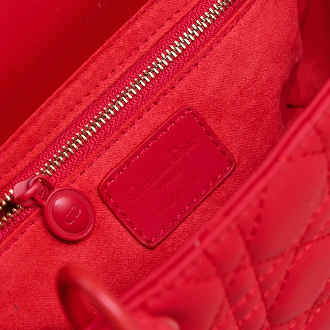 Dio Lady My ABCDio Small Bag Cherry Red Matte 24cm