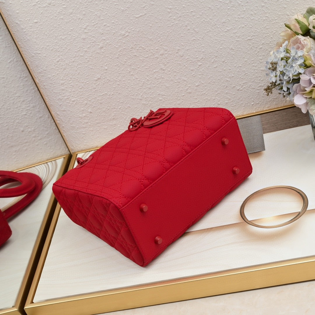 Dio Lady My ABCDio Small Bag Cherry Red Matte 24cm