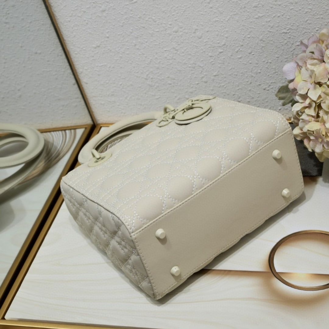 Dio Lady My ABCDio Small Off White Matte 24cm Bag