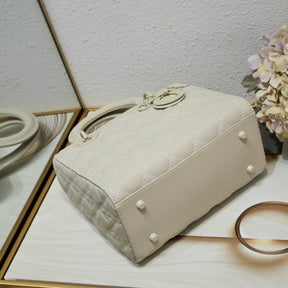 Dio Lady My ABCDio Small Off White Matte 24cm Bag