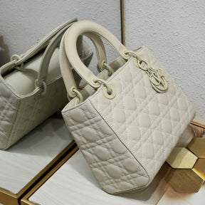 Dio Lady My ABCDio Small Off White Matte 24cm Bag