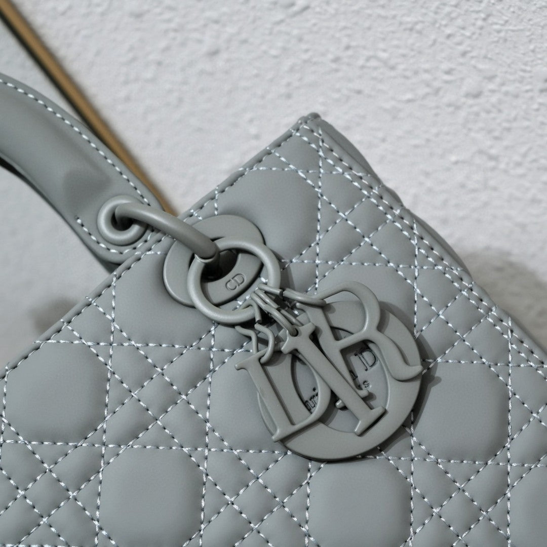 Dio Lady My ABCDio Small Matte Gray Bag 24cm