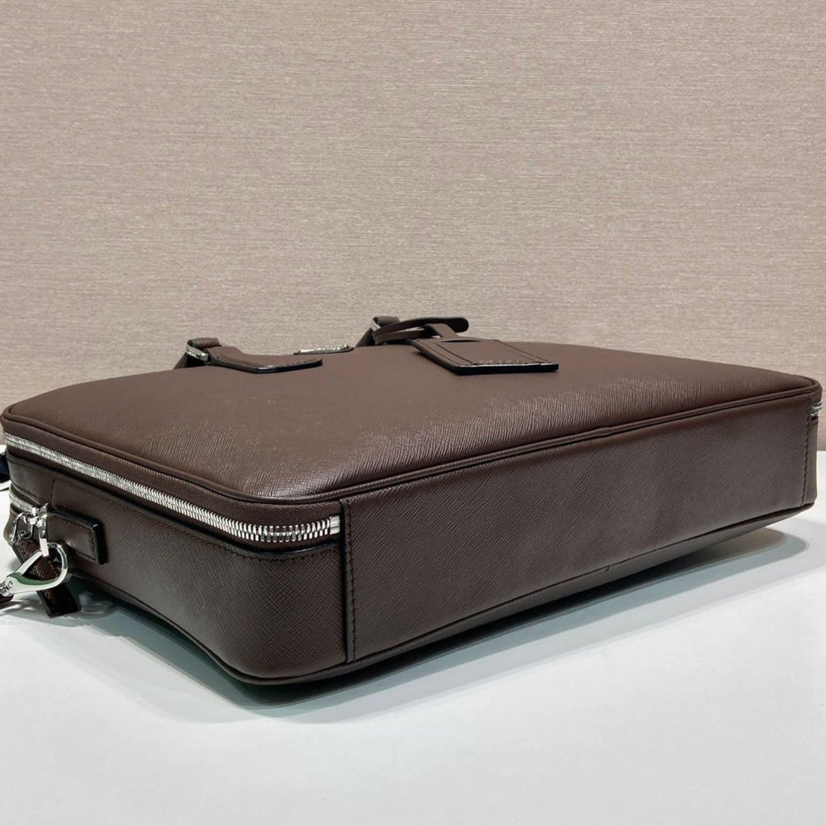 Brown Prd bag with handle