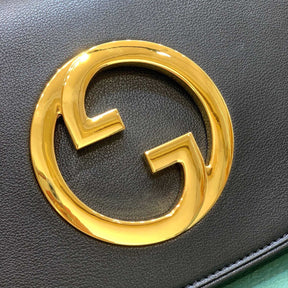 Medium black GG Blondie bag 28cm