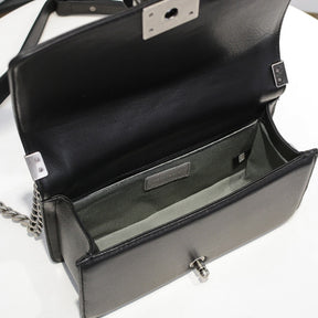 CHN Boy Black and Silver Bag 25cm