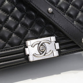 CHN Boy Black and Silver Bag 25cm