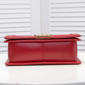 CHN Boy Bag Red with Gold 25cm