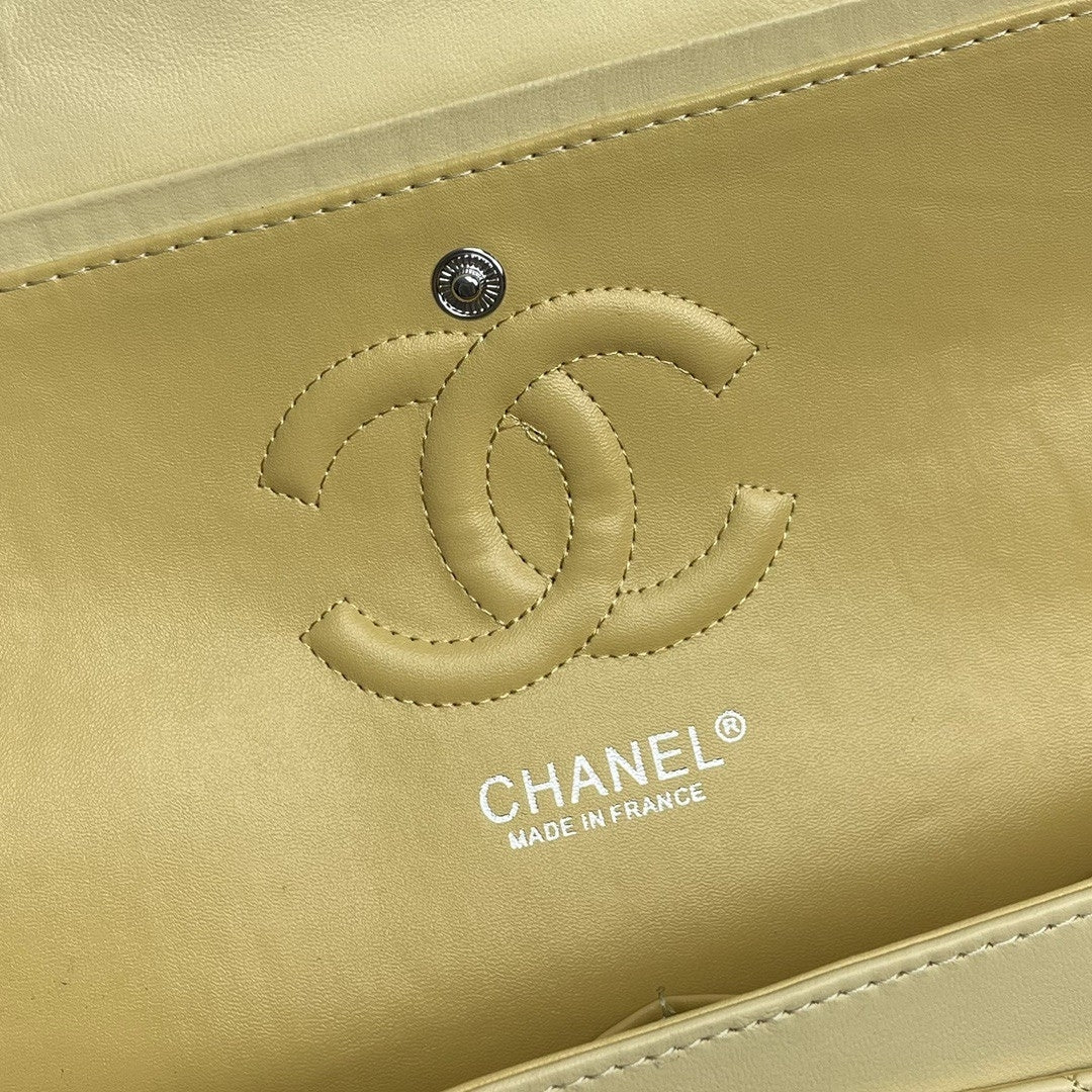 CHN Classic Light Yellow and Silver Bag 25cm
