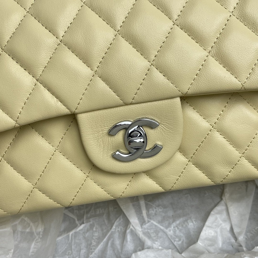 CHN Classic Light Yellow and Silver Bag 25cm