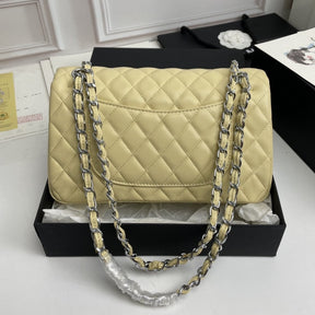 CHN Classic Light Yellow and Silver Bag 25cm