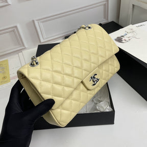 CHN Classic Light Yellow and Silver Bag 25cm
