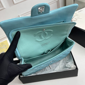CHN Classic Bag Light Blue with Silver 25cm